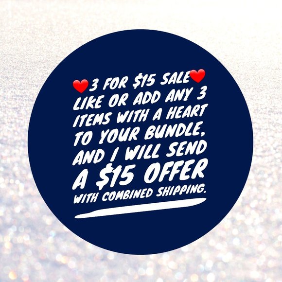 ❤️ 3 for $15 Sale!! ❤️ Combine Shipping & Save ❤️ - Picture 1 of 1